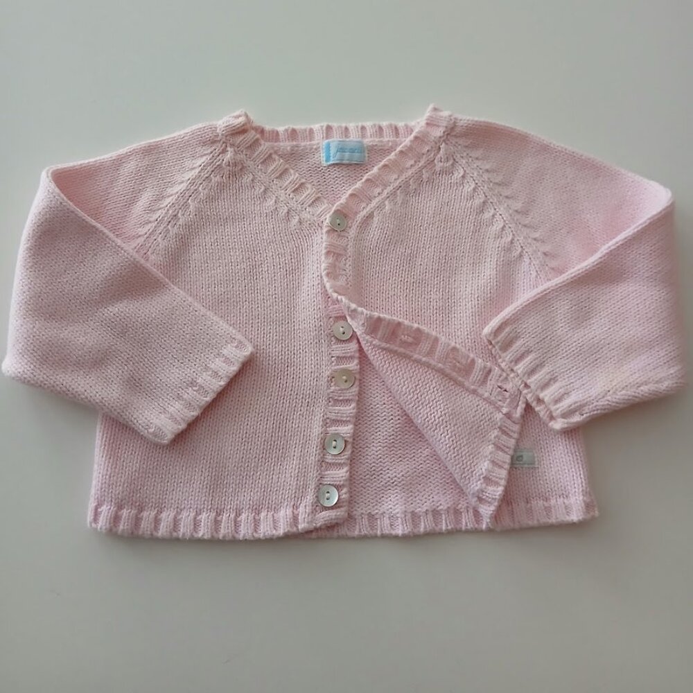 JACADI Baby Cotton Knit Cardigan - 6-9 month